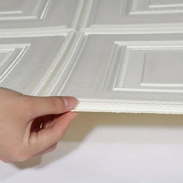 Coonoor Wandsticker 3D-Wandaufkleber,10PCS selbstklebende Tapete (10 St., 35x35cm), Auswahl verschiedener Stile, elbstklebend, wasserdicht, schneidbar