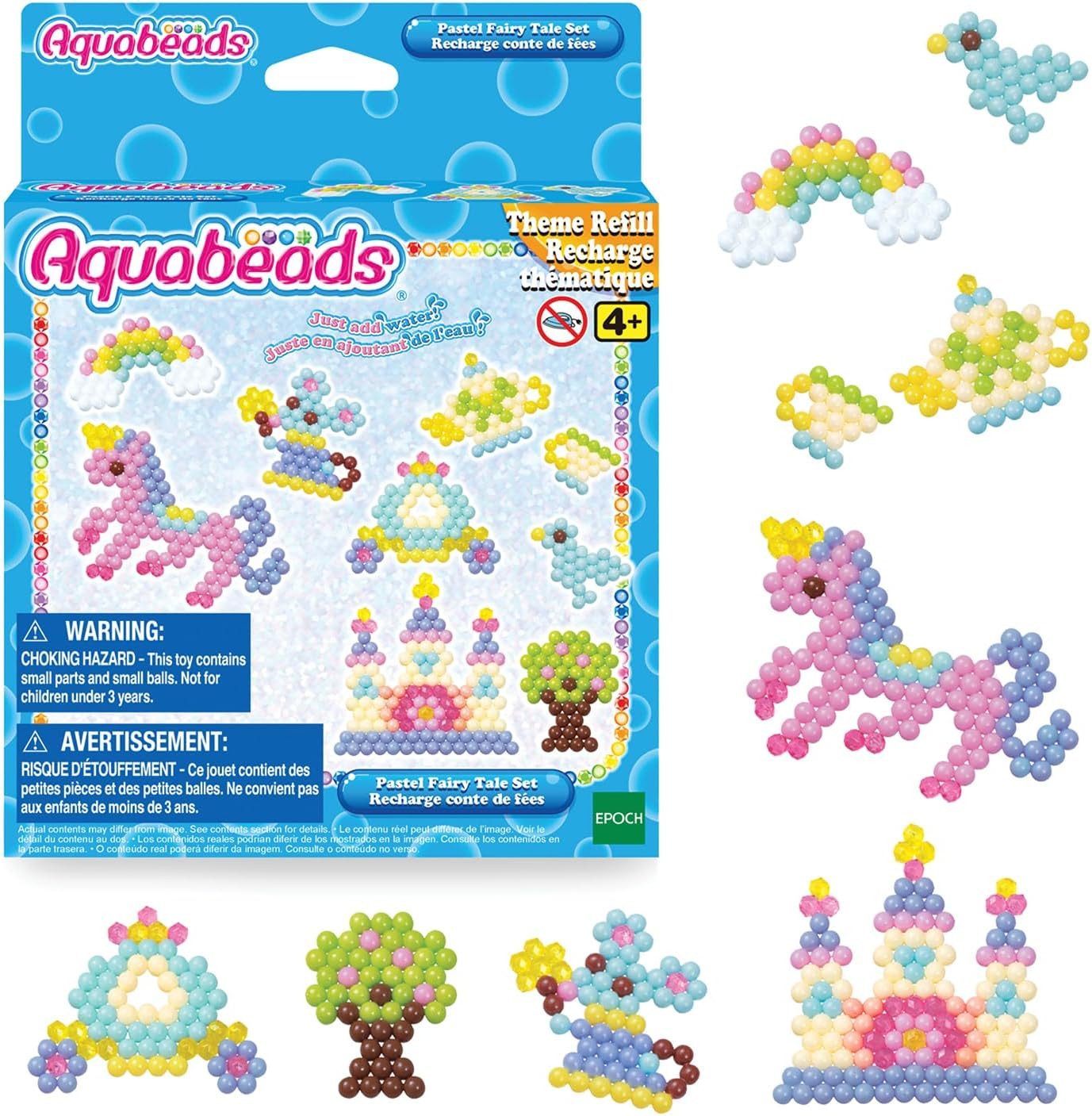 Aquabeads Kreativset Aquabeads 31506 Pastell Märchenwelt Set Nachfüllset Wasserperlen 4+