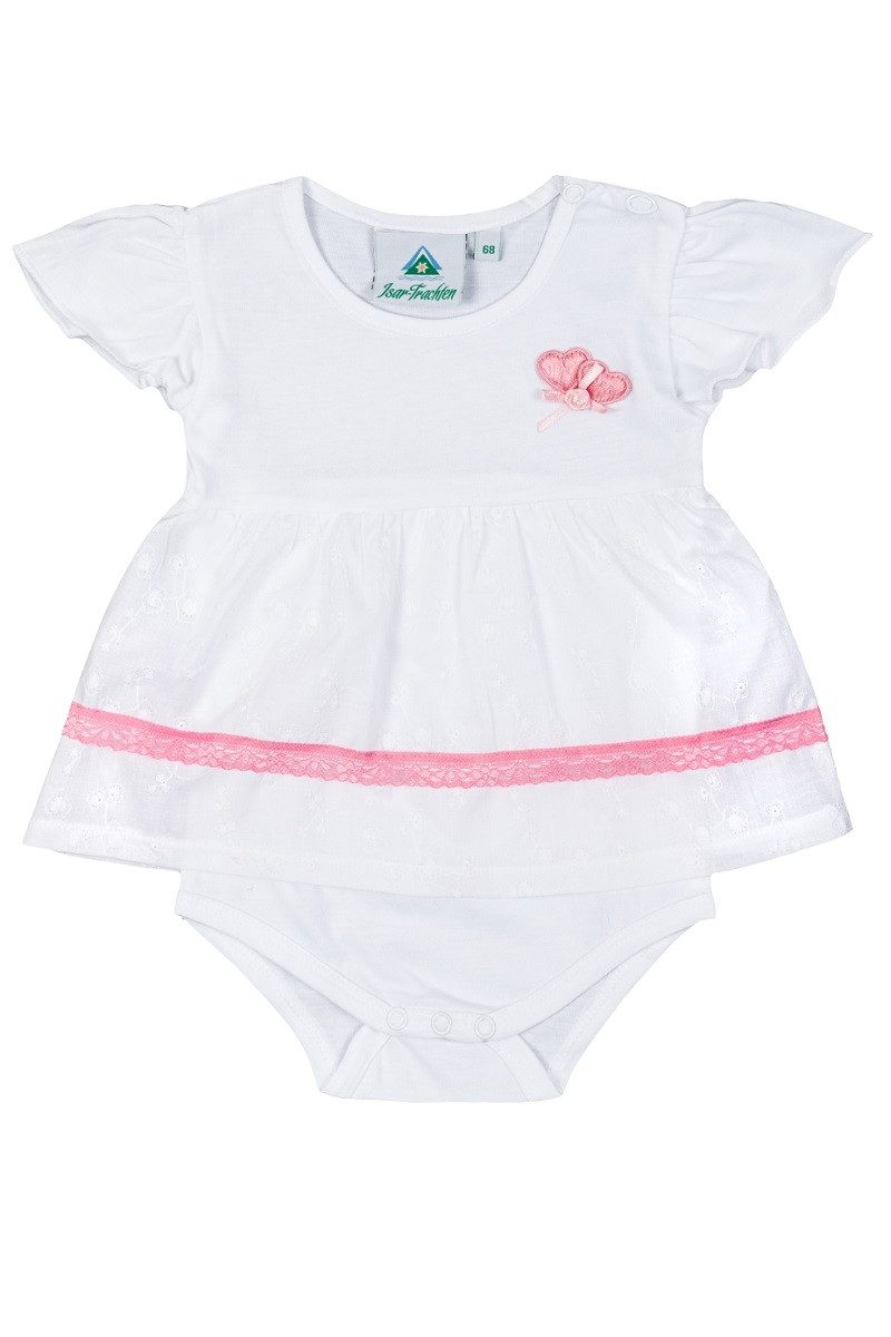 Trachtenkleid Baby Body - KLEIDCHEN - weiß/rosa