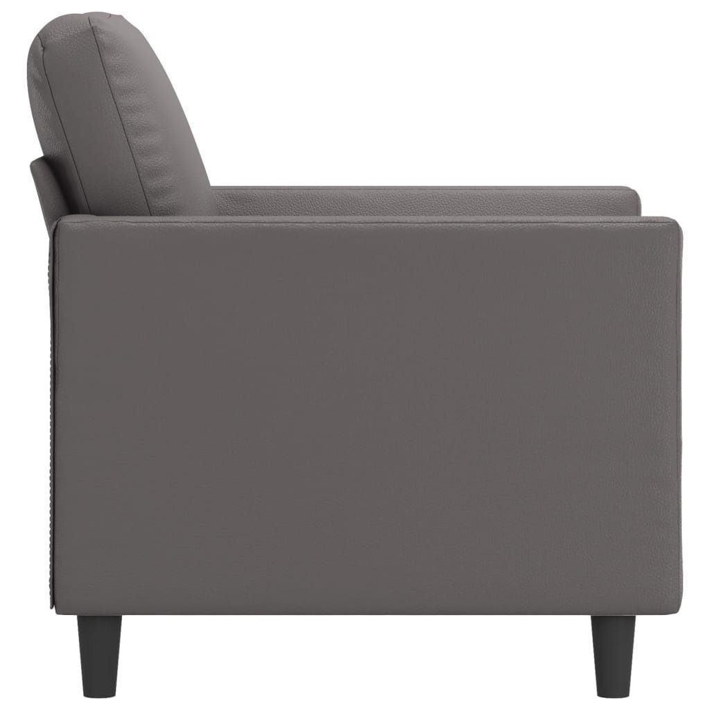 vidaXL Kunstleder Grau cm 60 Sofa Sessel