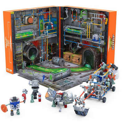 Hexbug Actionfigur HEXBUG 430-7799 JUNKBOTS Large Factory Habitat - Metro Sewer System, Große Fabrik Habitat Metro Kanalisationssystem