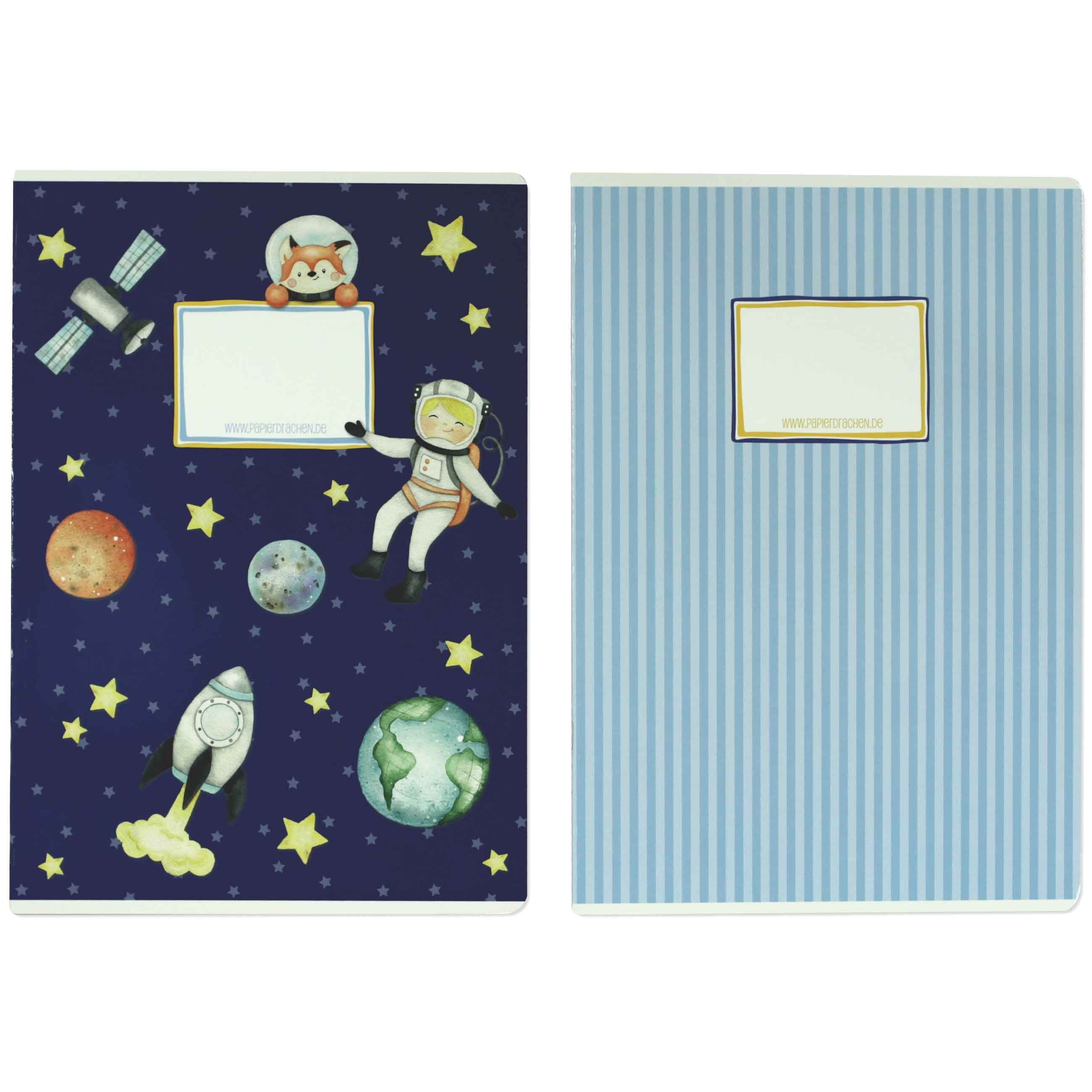 PAPIERDRACHEN Schulheft Schulhefte Set - DIN A4