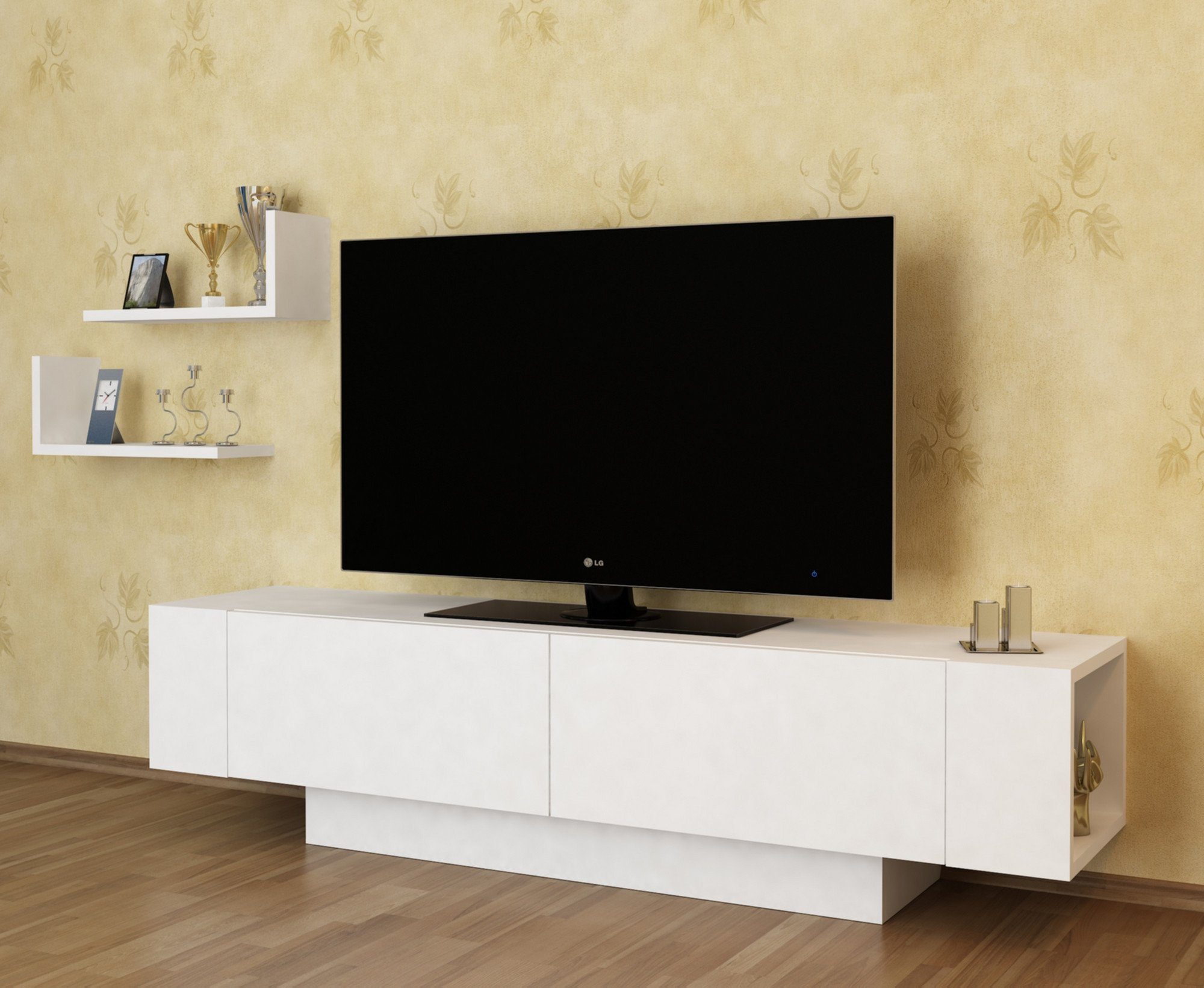 Skye Decor TV-Schrank Schränke, 40x150x31,5 cm, 100% Melaminbeschichtete Partikelplatte