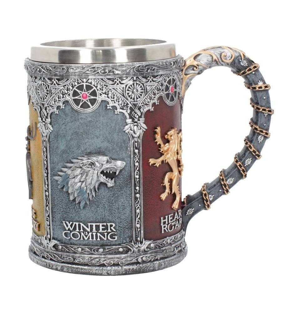 Nemesis Now Bierkrug Game of Thrones Krug Sigil, 1-tlg., Offiziell lizenzierter, handbemalter Krug