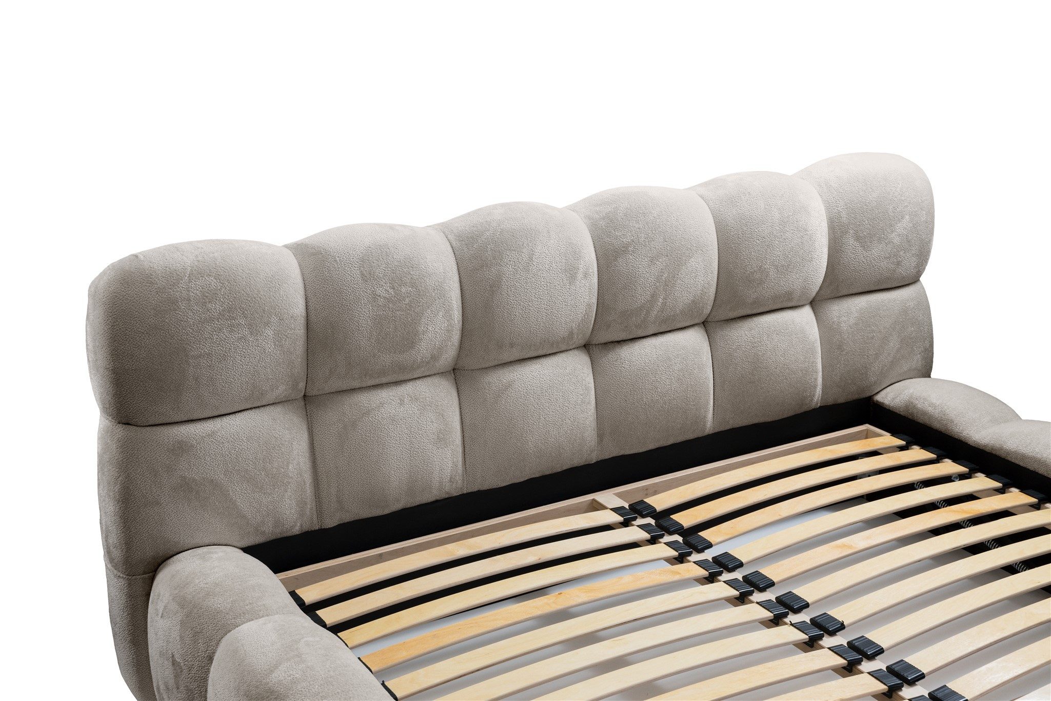 Fun Möbel Polsterbett Schlafzimmerbett Bett AURELIA in Stoff Aprodite (inkl. Lattenrost, inkl. Bettkasten), mit oder ohne Matratze