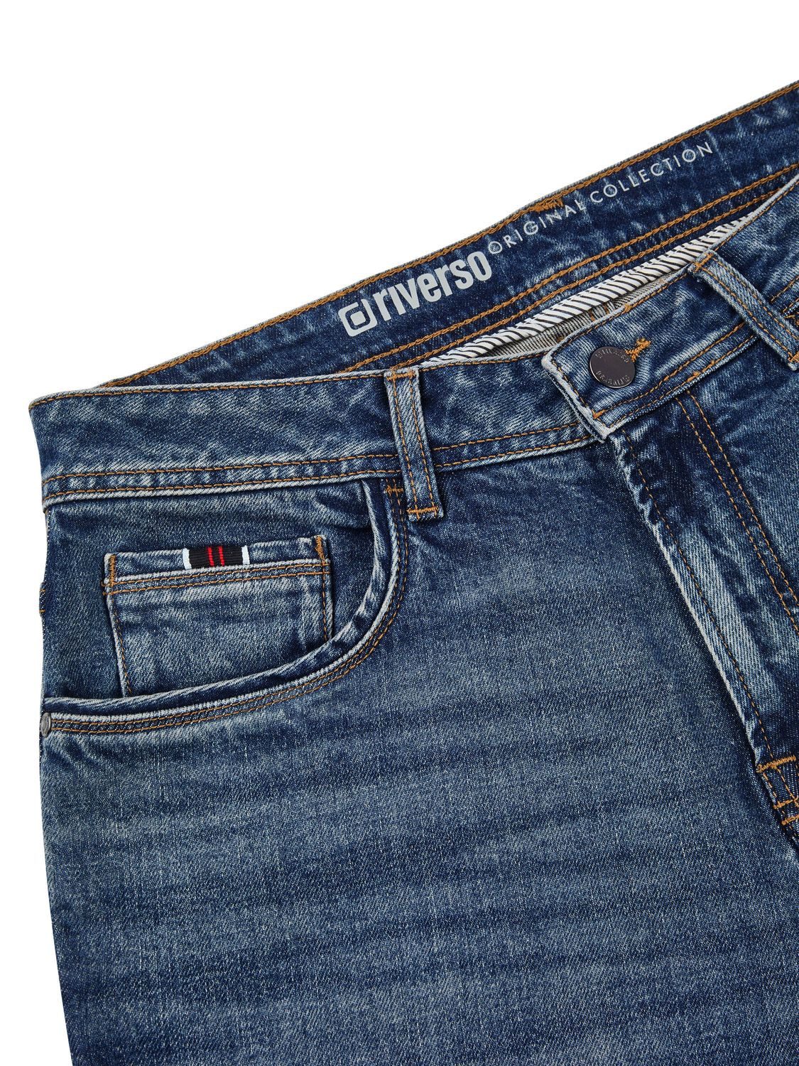Straight-Jeans Herren Jeanshose RIVEddy Regular Fit