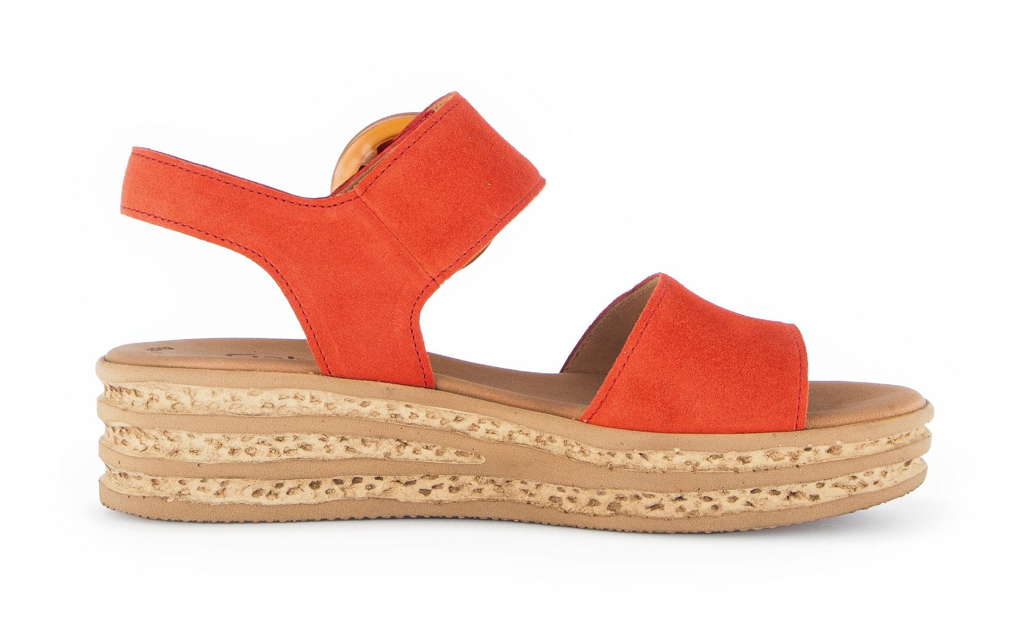 Gabor Keilsandalette, Riemchensandale, Sommerschuh mit modischer Zierschnalle