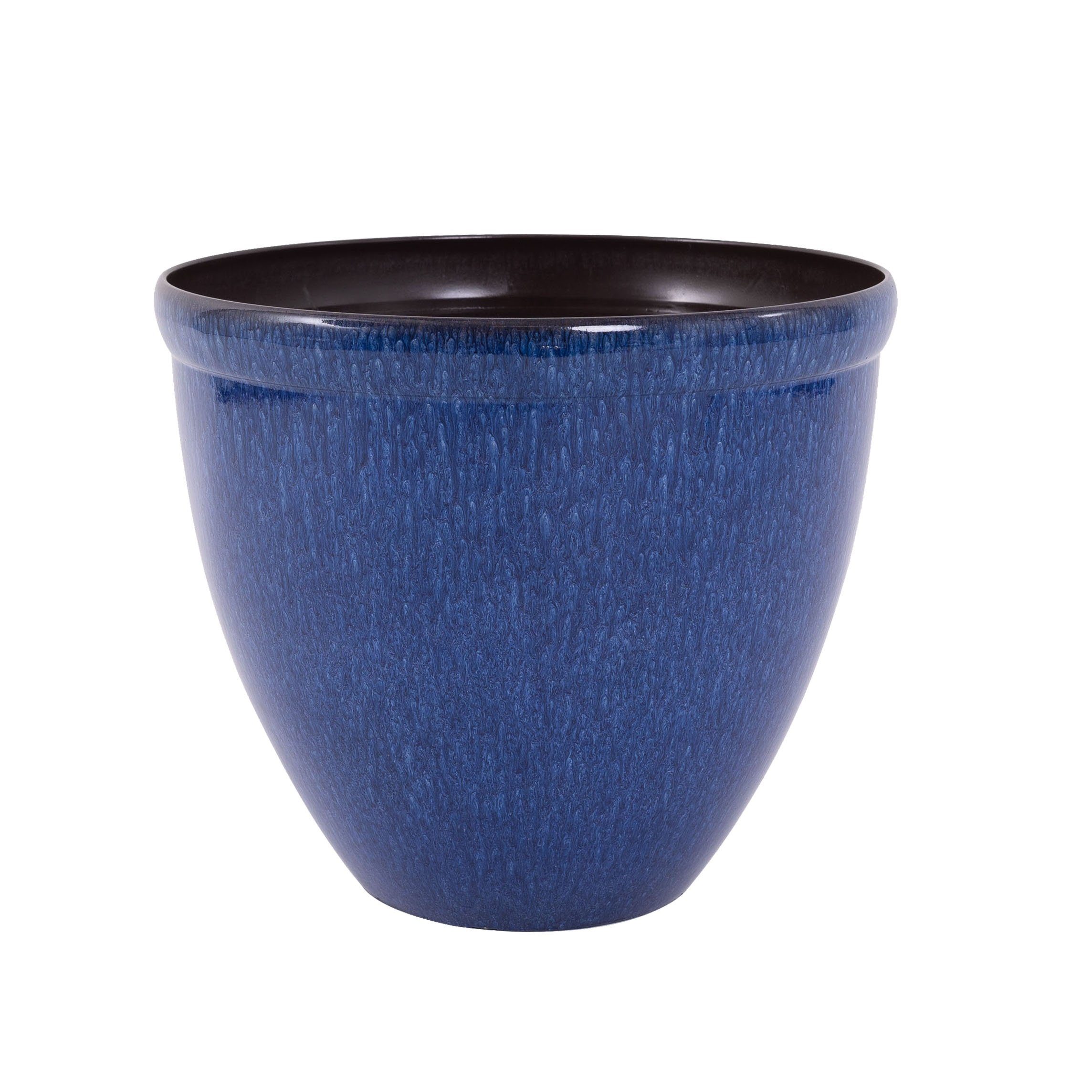 Keramikoptik,blau Stück(27.99Euro/Stück) aus 1 glasierter Jinfa Jinfa Blumenkübel in Kunststoff Pflanzkübel