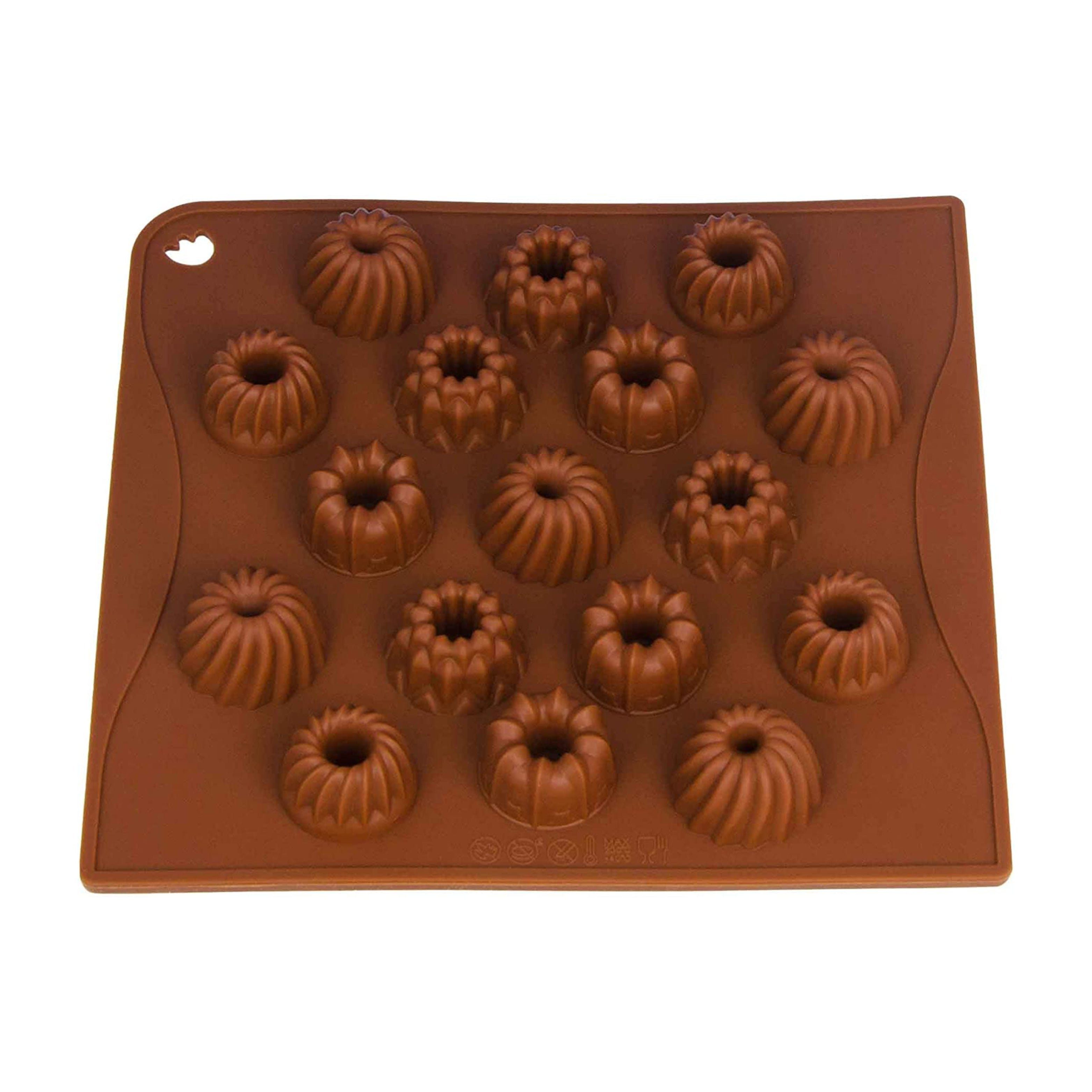 wisefood Silikonform 1-tlg., Silikonform Gugelhupf - braun 18x17x2cm, (1-tlg)