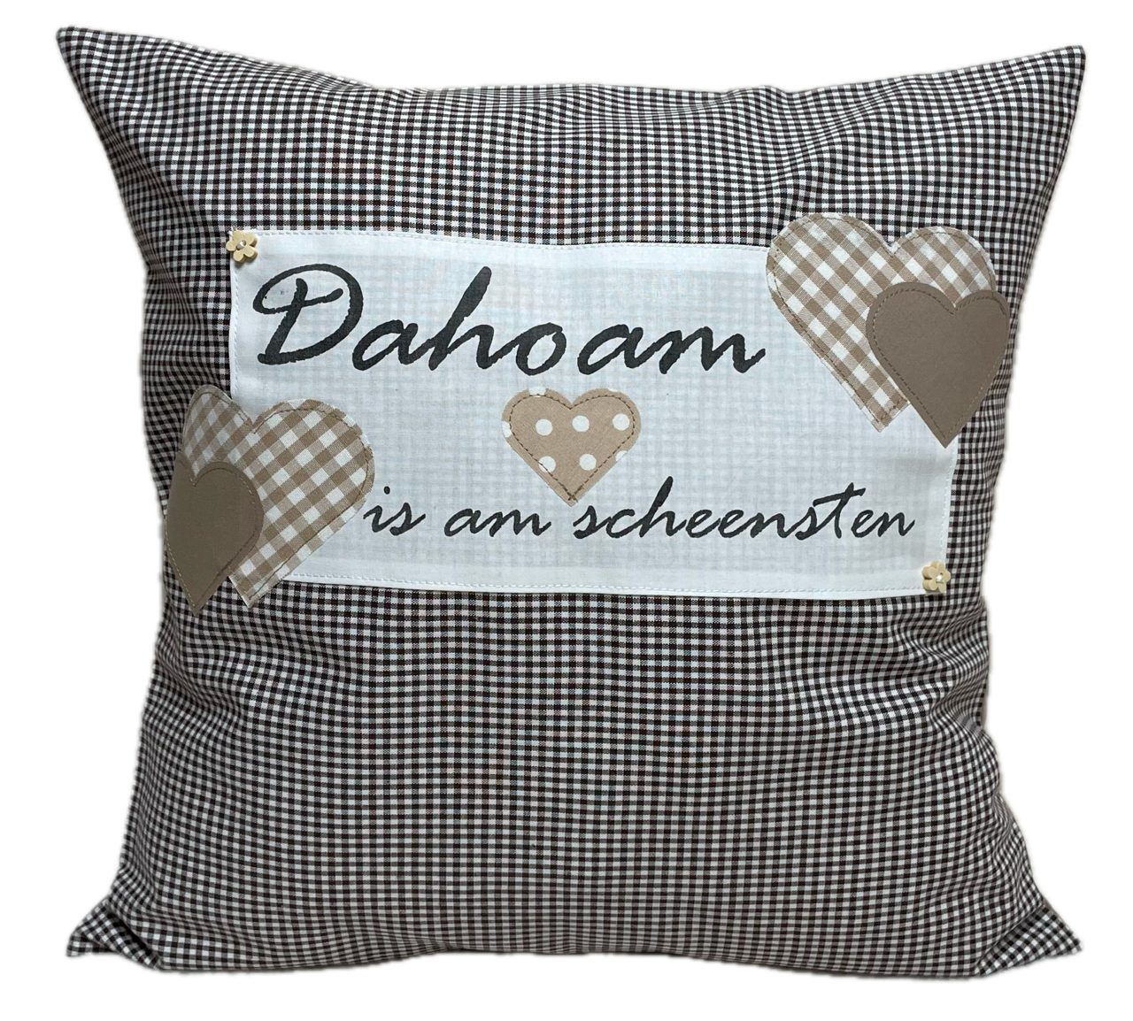 Ammerkind Dekokissen Landhausstil Kissenhülle *Dahoam is am scheensten* bra günstig online kaufen