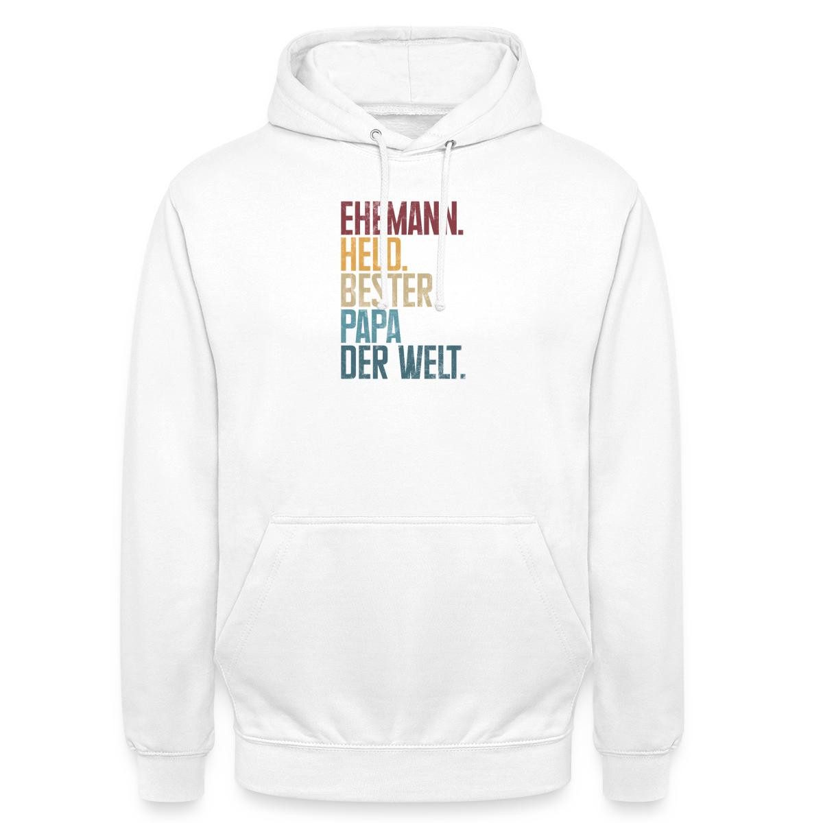 Spreadshirt Hoodie Ehemann Held Bester Papa Der Welt Unisex Hoodie (1-tlg)