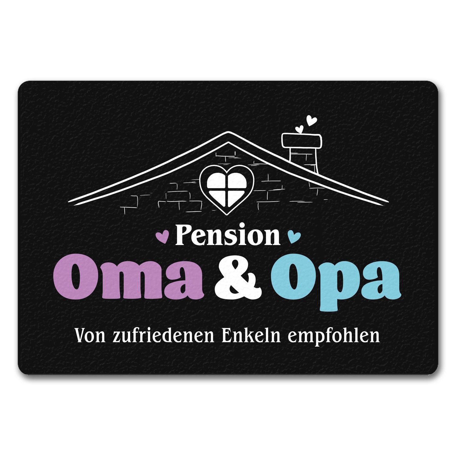 speecheese Fußmatte Pension Oma & Opa Fußmatte in 35x50 cm ohne Rand mit Sp günstig online kaufen