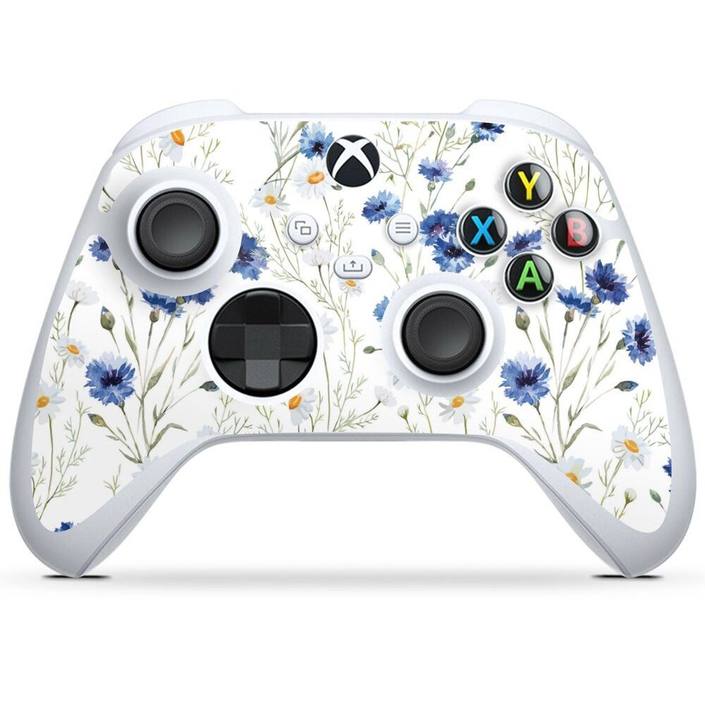 DeinDesign Konsolen-Cover Muster Blume Blumen Flower Pattern 6, Microsoft Xbox Series S Controller Skin Aufkleber Sticker Folie