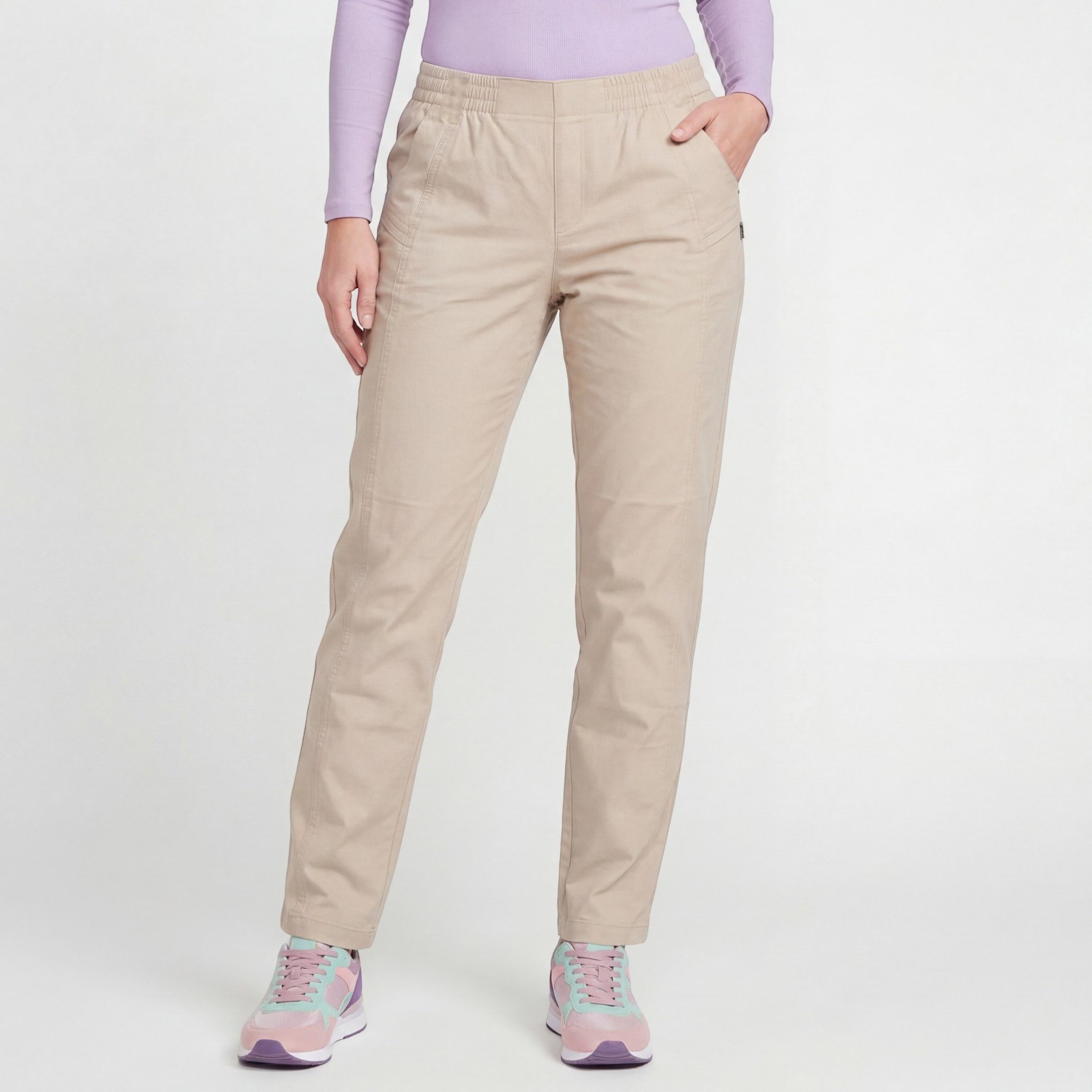 Stretch-Hose Damen Freizeit Stoffhose mit Stretch