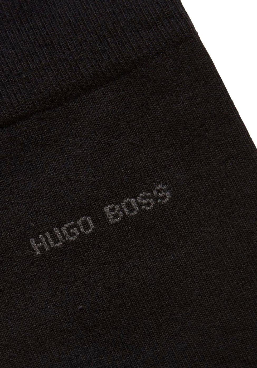 BOSS Basicsocken Marc RS mit Logoschriftzug Uni eingesticktem schwarz