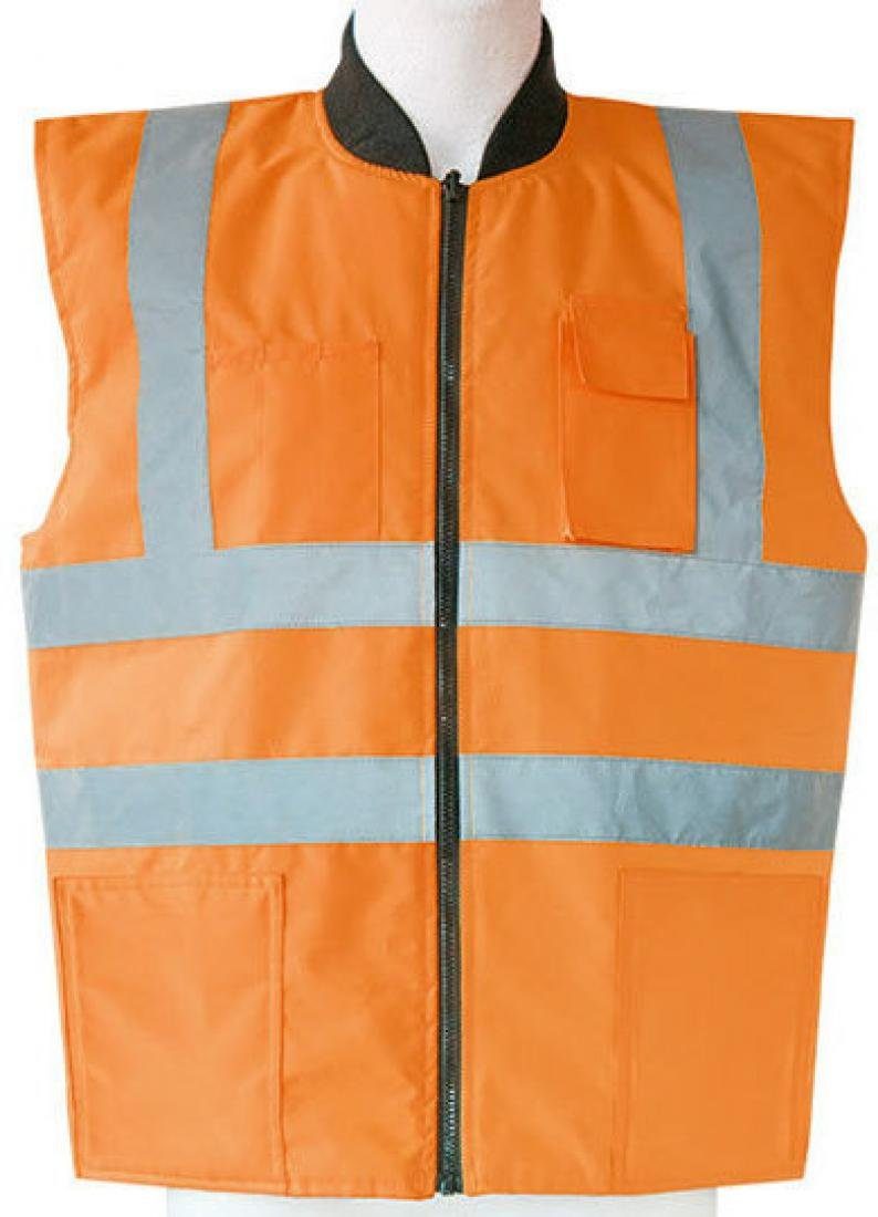 korntex Warnweste Herren Hi-Viz Reversible Bodywarmer EN ISO 20471