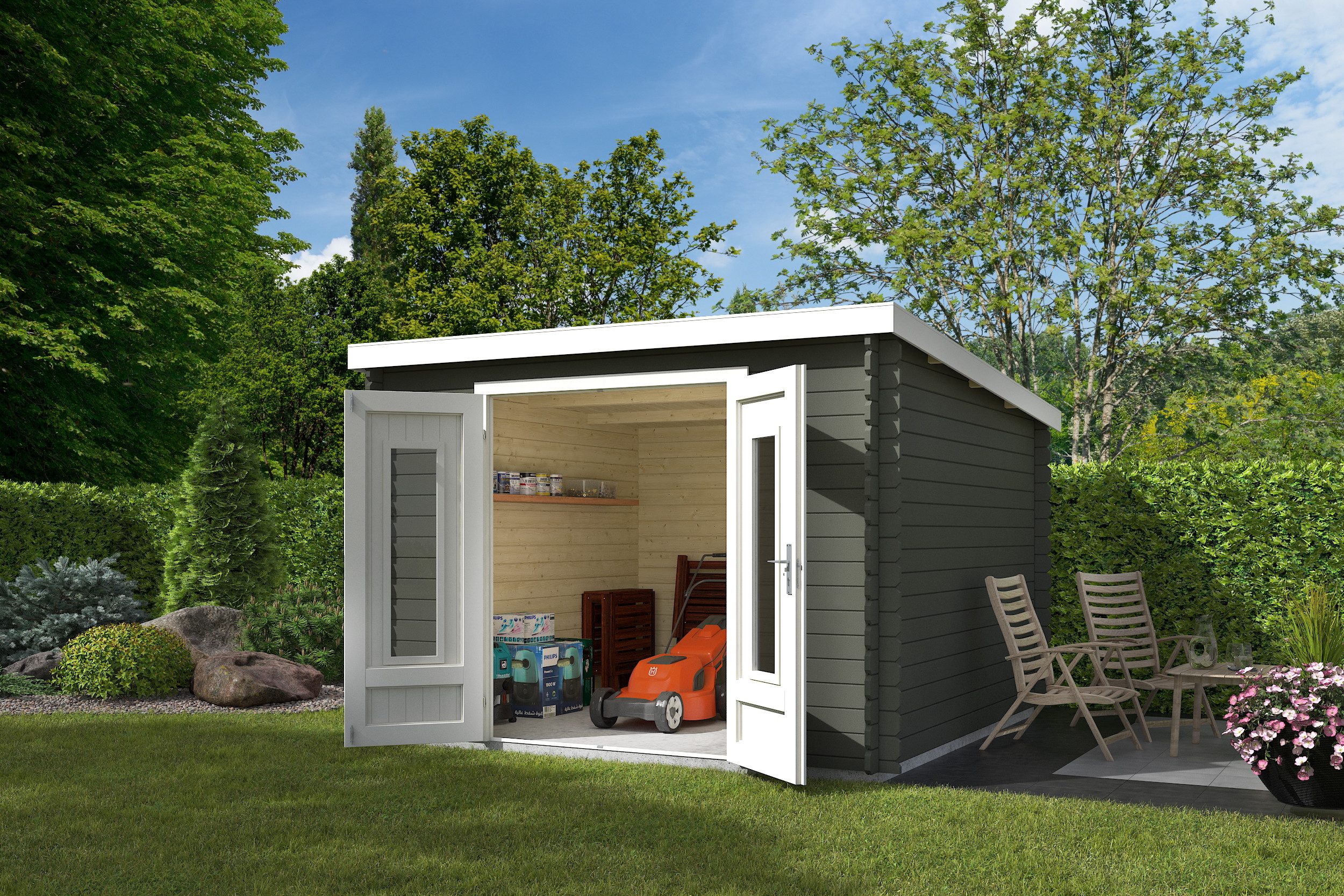 Nordic Holz Gartenhaus Sacramento, BxT: 312x312 cm