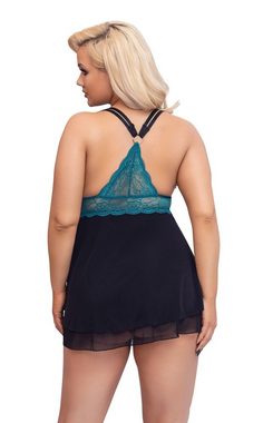 Cottelli CURVES Negligé Babydoll petrol 3XL süß und sexy