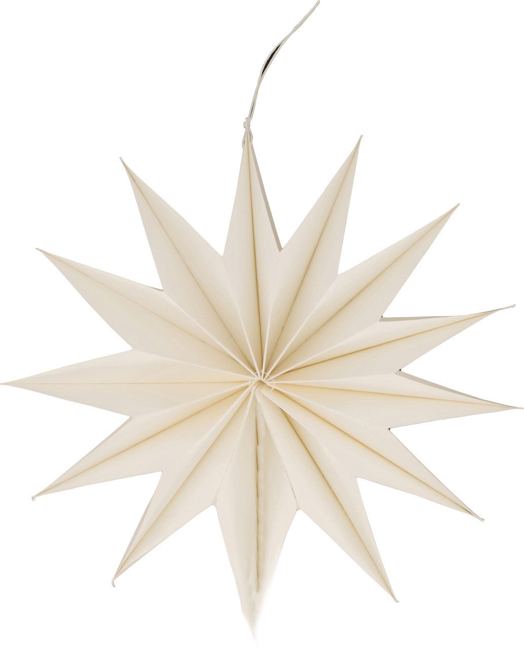 DIJK Weihnachtsfigur Dijk Aufhänger Stern weiß Ø 30,5 x 8 cm