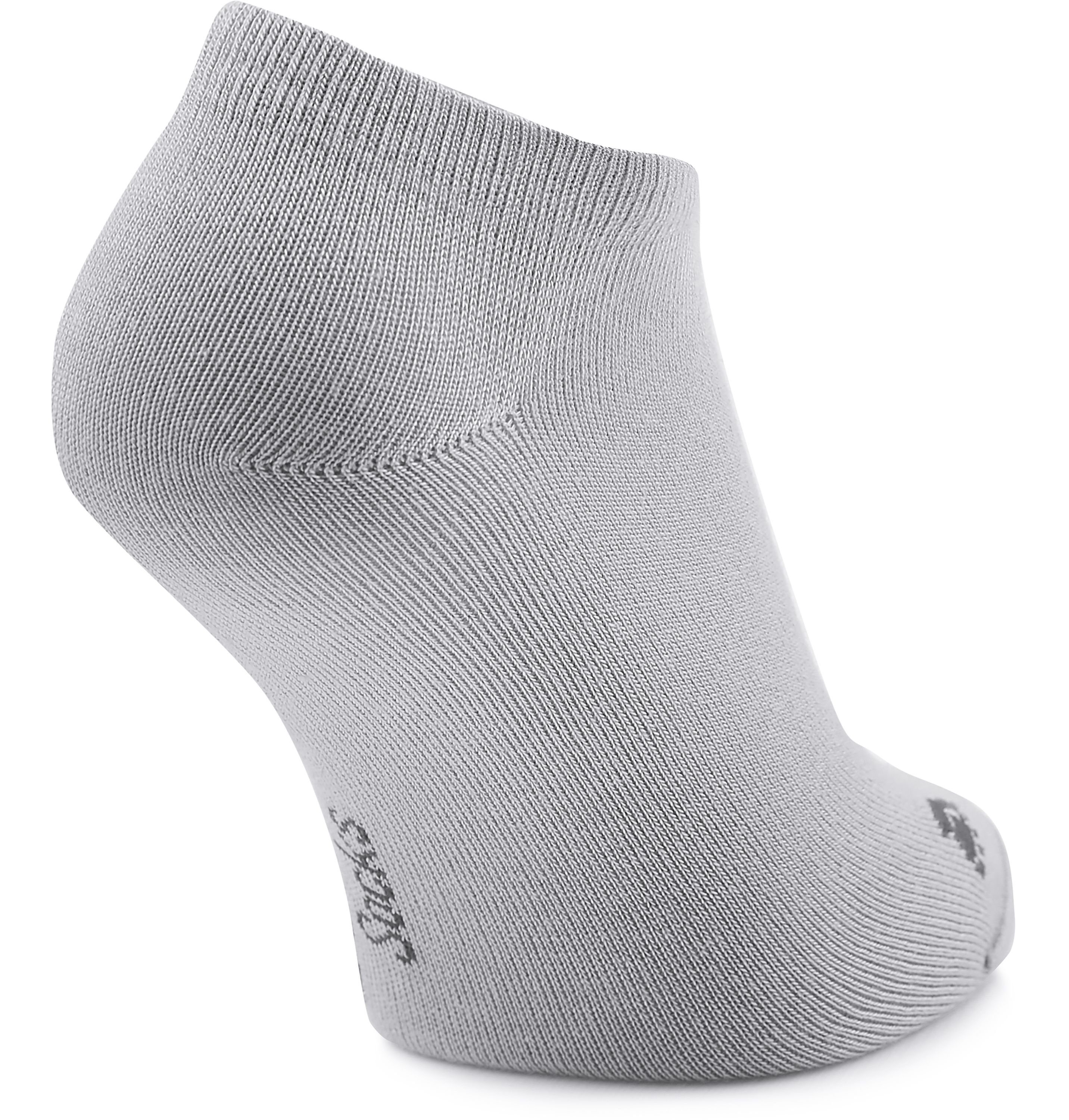 Ladeheid Sneaker Pack 5 Unisex Bambusfasern LASS0003 Socken aus Hellgrau Socken