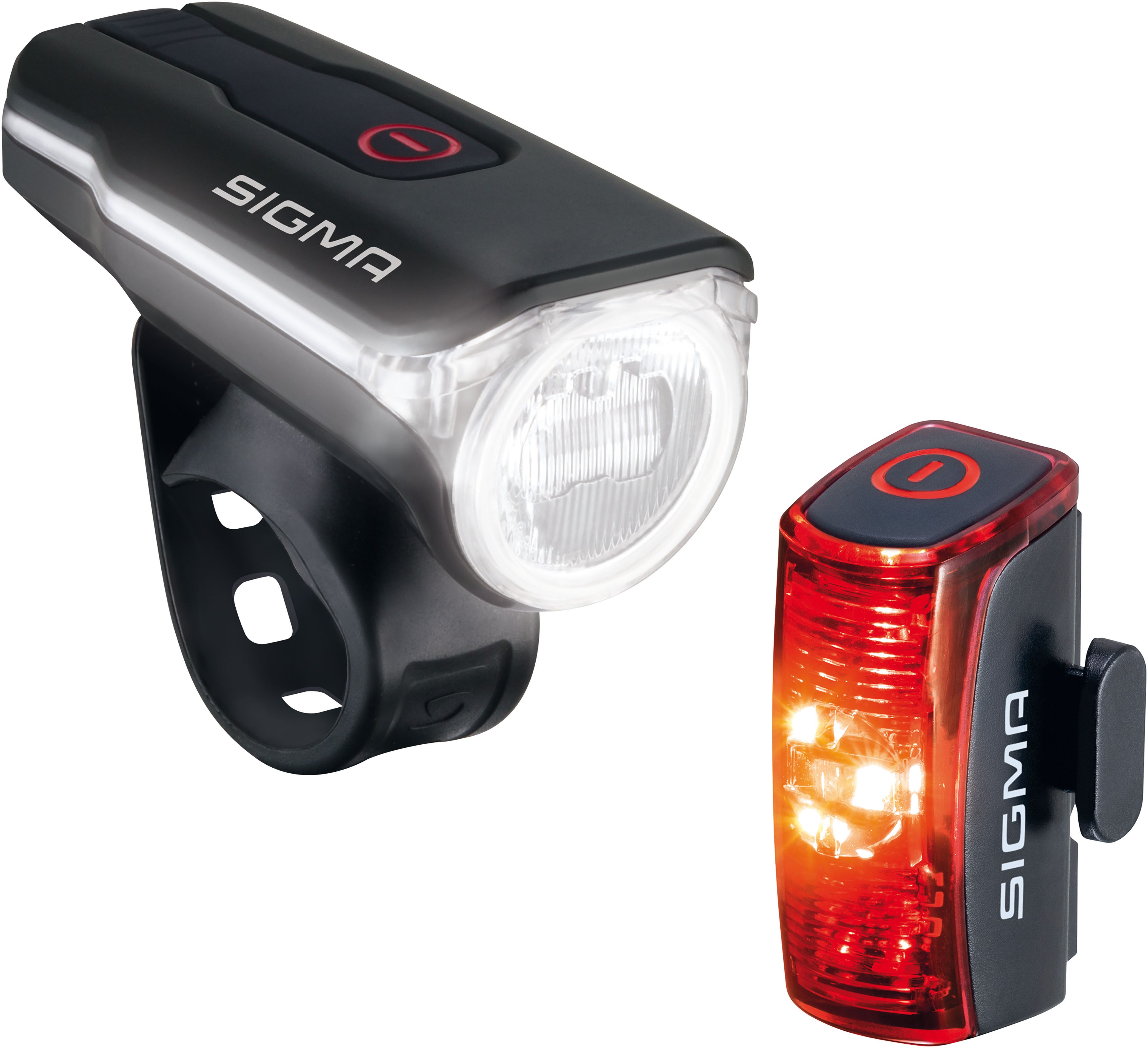 SIGMA SPORT Fahrradbeleuchtung Beleuchtungsset Aura 60 USB/Infinity