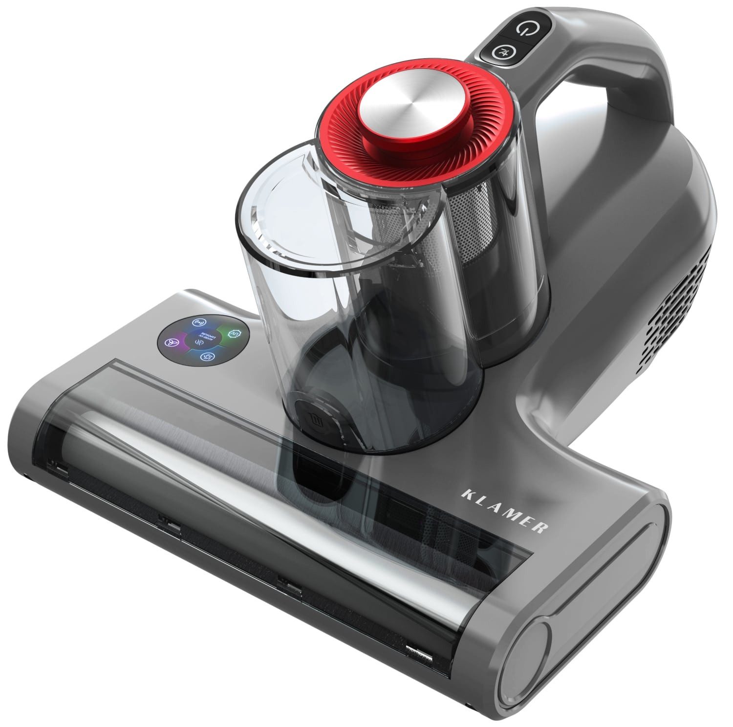 KLAMER Matratzenreinigungsgerät Milbenstaubsauger mit UV-Licht, Leistungsstarker 18kPa & 450W Milbens…, 450 W, Zyklon Filter, UV-Technologie, Schlagmodus, Ionisierungsfunktion, wechselbarer HEPA