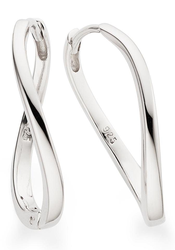 Paar Creolen Schmuck Geschenk Silber 925 Ohrschmuck Ohrringe
