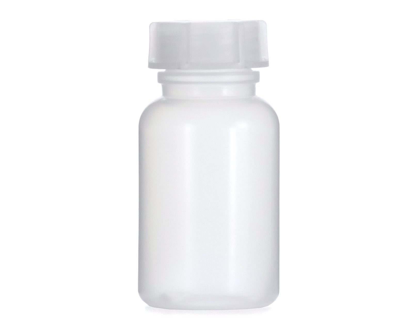 OCTOPUS Kanister 100 ml Weithalsflasche mit Deckel, naturfarben, rund, G 32 (100 St)