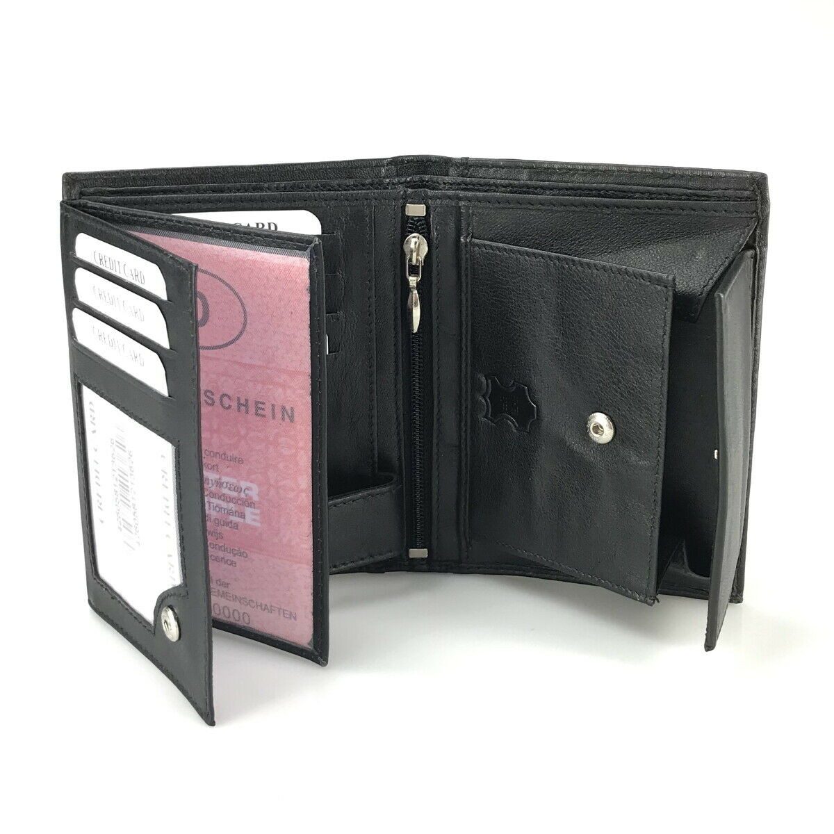 L&B Geldbörse + RFID-Schutz & 10 Kartenfächer, Leder Portemonnaie >2650< Ge günstig online kaufen