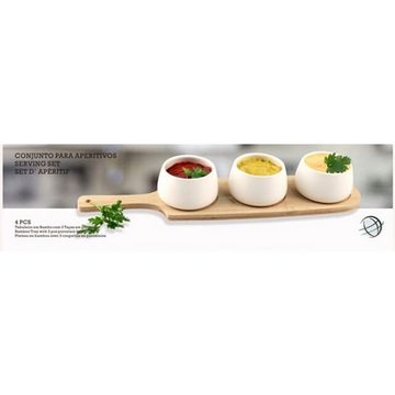 T24 Schale Dip Schalen - Mini-Schalen Set Rund Vorspeisen Glas, ideal für Snacks, Keramik, (4-tlg)