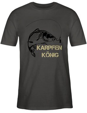 Shirtracer T-Shirt Karpfen König Angler Geschenke