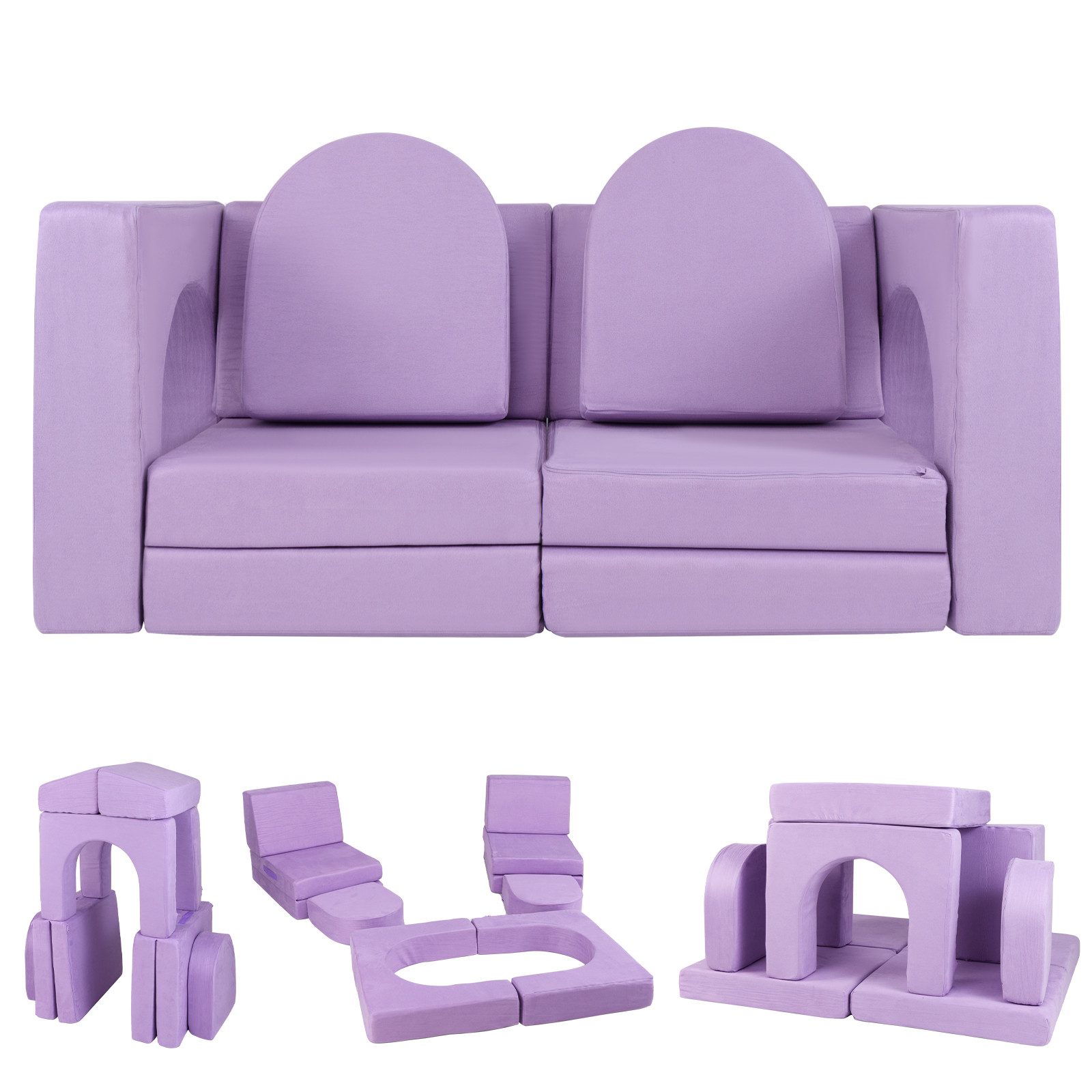 COSTWAY Kindersofa, 8-teilig Modulares Spielsofa aus günstig online kaufen