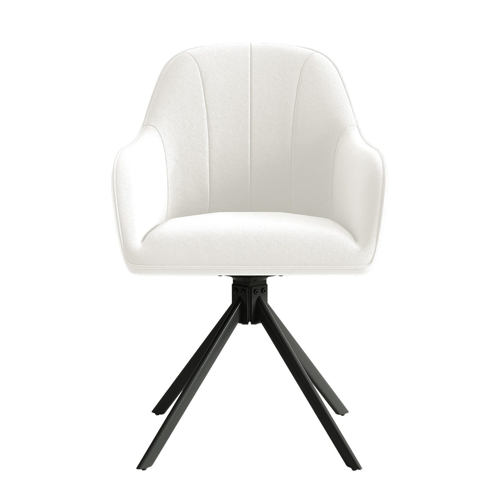 HawthyHome Polsterstuhl 360° drehbar mit Armlehne und Metallbeinen, 4-Fußstuhl (1 St), Moderner Küchenstuhl Esszimmerstuhl für Wohnzimmer & Büro