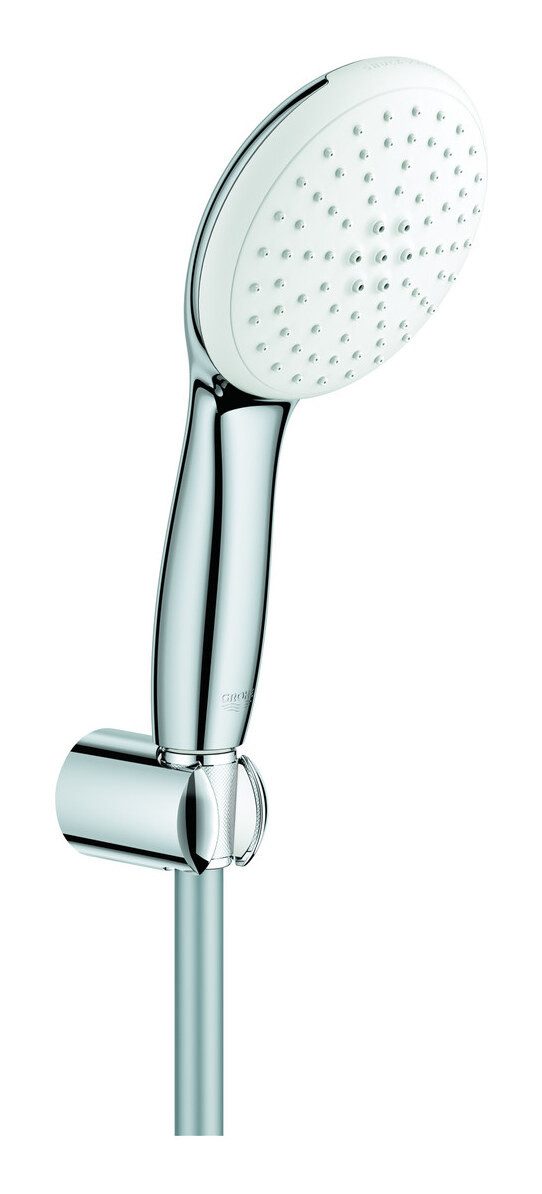 Grohe Handbrause Tempesta 110, Wandhalterset mit 2 Strahlarten - Chrom