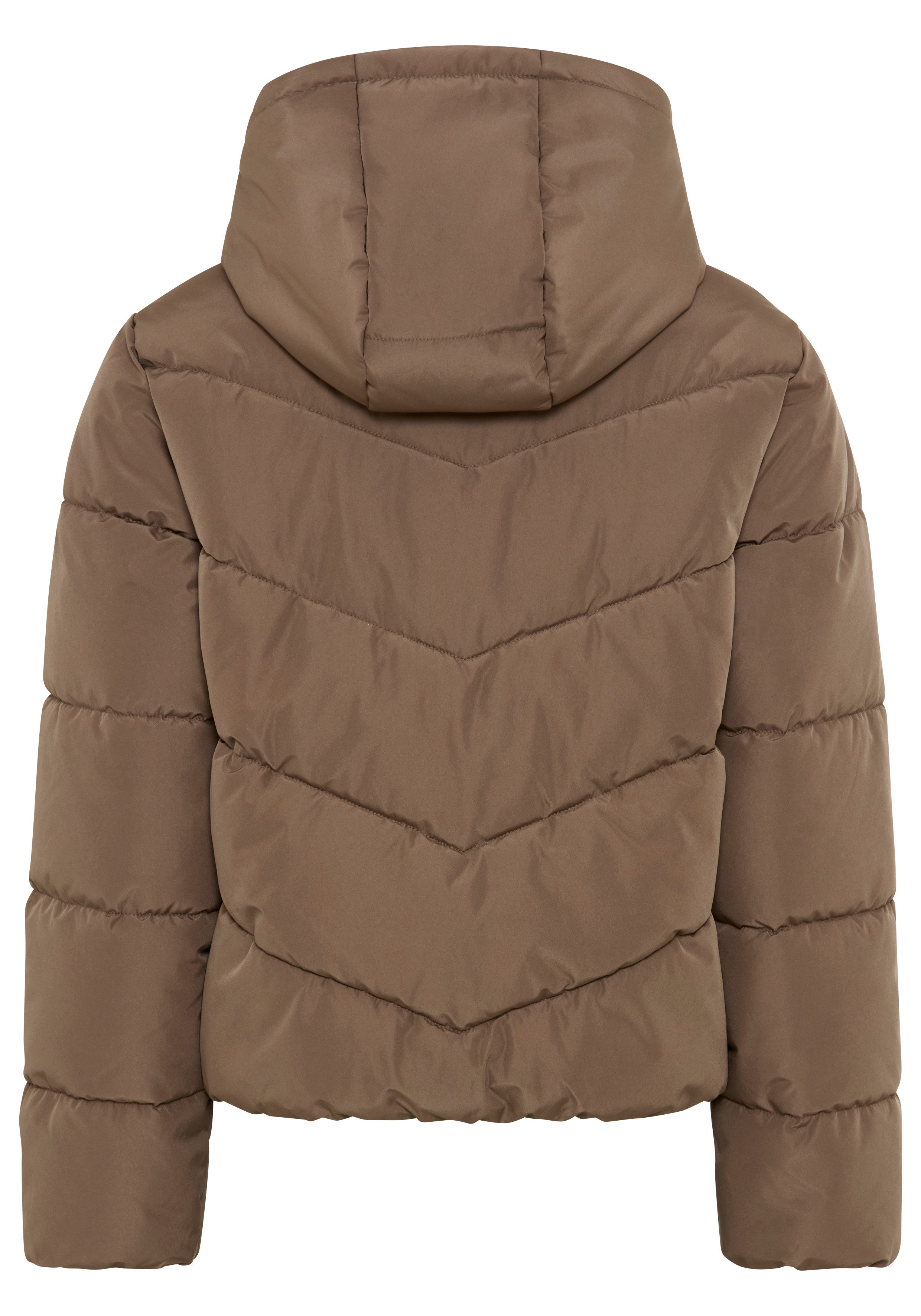 ONLY Steppjacke ONLCLARISA PUFFER HOOD JACKET CS OTW Kunstfaser, Steppware, Kapuze, elastische Bündchen – Bild 5 von 5