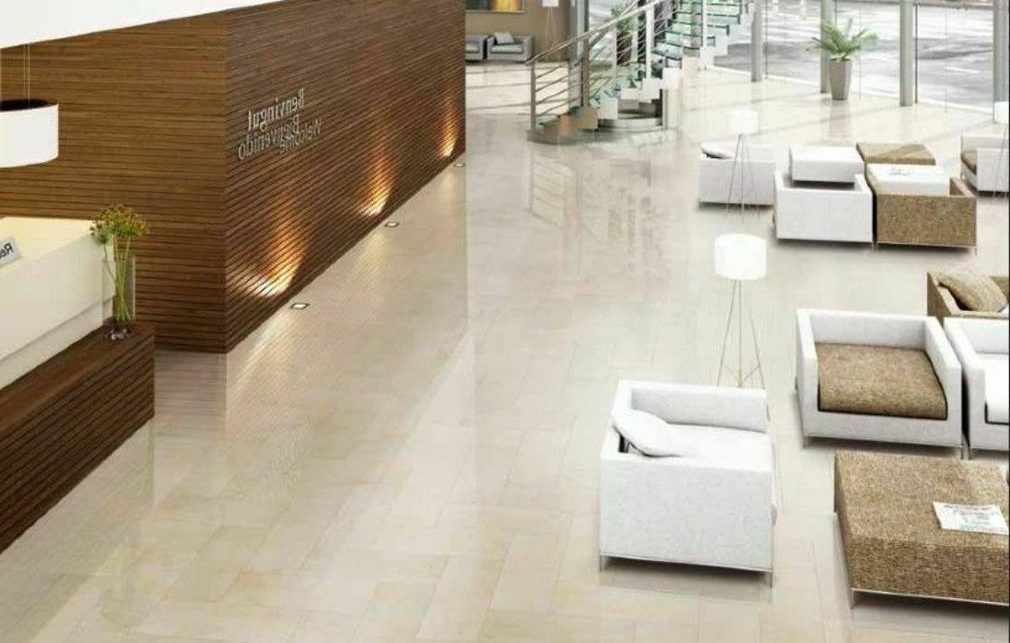 Xlmoebel Bodenfliese Crema Marfil Marmor Bodenfliesen in elegantem Natursteinlook, Marmor, Beige, Marmor CREMA MARFIL 30 x 60cm 1m², Hergestellt in Europa