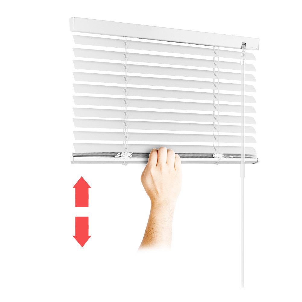 euroharry Jalousie Cordless-Schnurlos Aluminium Venetian Blind Alu Jalousie Rollo