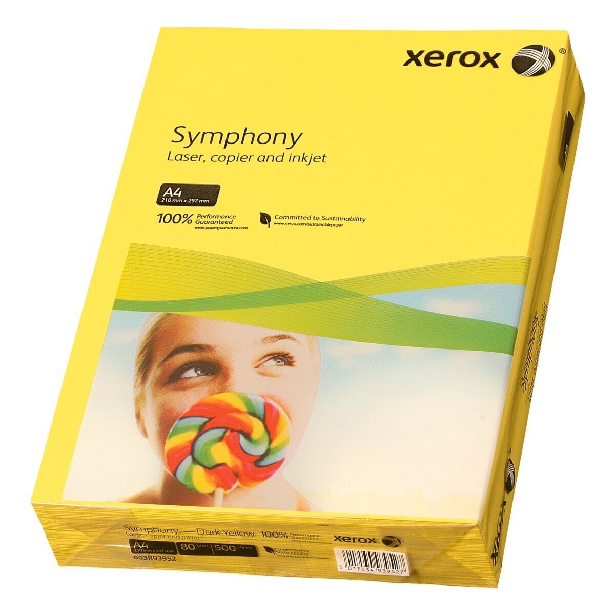 Xerox Druckerpapier Symphony, Intensivfarben, Format DIN A4, 80 g/m², 500 Blatt