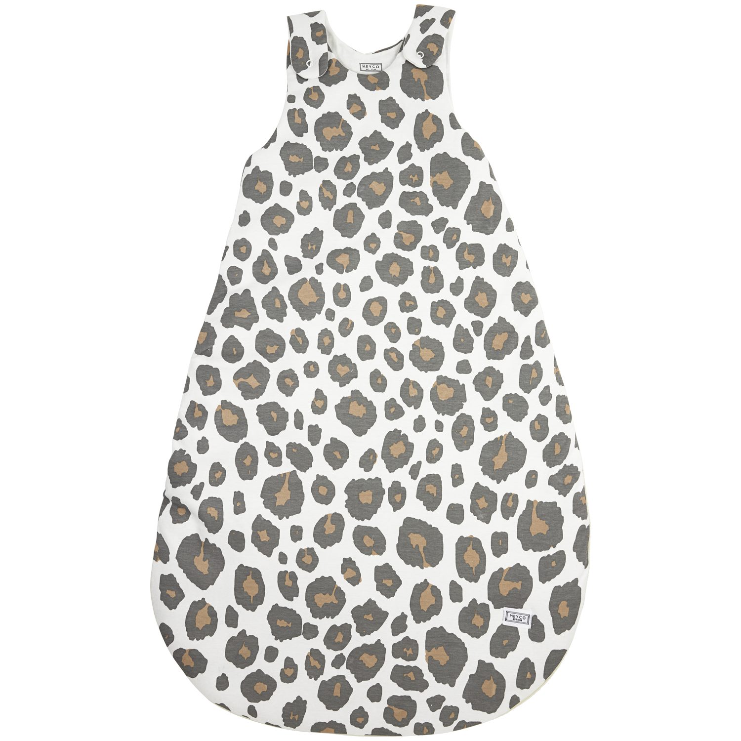 Meyco Baby Babyschlafsack Panter Neutral (100% Baumwolle, 1 tlg), 68/74 – Bild 3 von 4