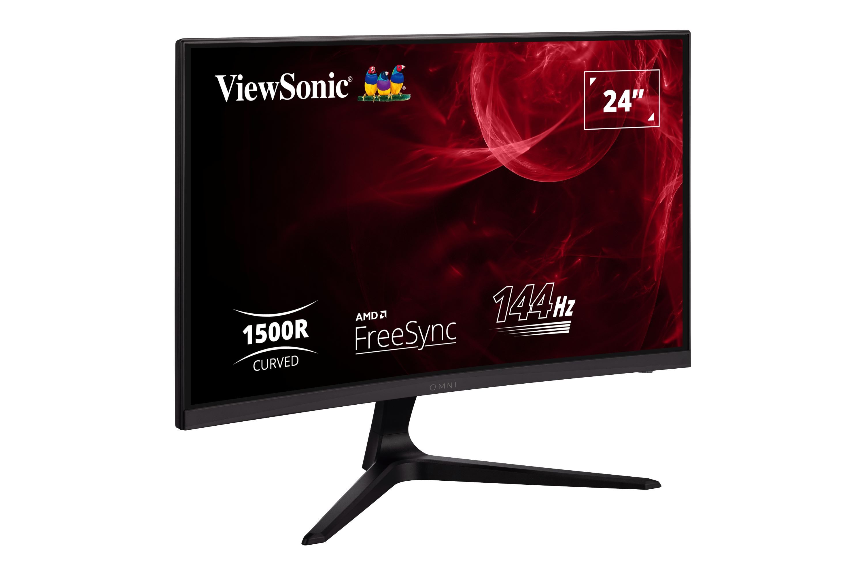 Viewsonic VX2418C (VS19012) Curved-Gaming-Monitor (60 cm/24 ", 1920 x 1080 px, Full HD, 1 ms Reaktionszeit, 165 Hz, VA LCD, 1500R Curved)