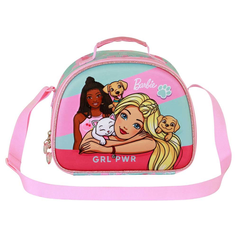 Karactermania Umhängetasche Barbie Pets Vorschultasche Frühstückstasche Kindergartentasche, Isolierende Innenauskleidung