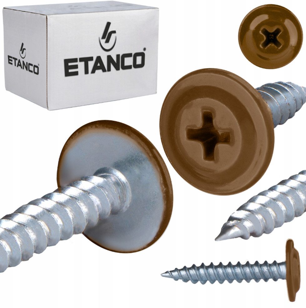 Etanco GmbH Blechschraube GM-S Flachkopf in verschiedenen RAL-Farben 4,2 x 14 mm 250 Stück