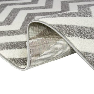 Teppich Wohnzimmer Teppich Skandinavisches Design in Türkis Creme Grau, Teppich-Traum, rechteckig, Höhe: 0.9 mm