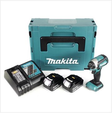 Makita Akku-Schlagschrauber DTD 153 RFJ Akku Schlagschrauber 1/4" 18V 170Nm brushless + 2x Akkus