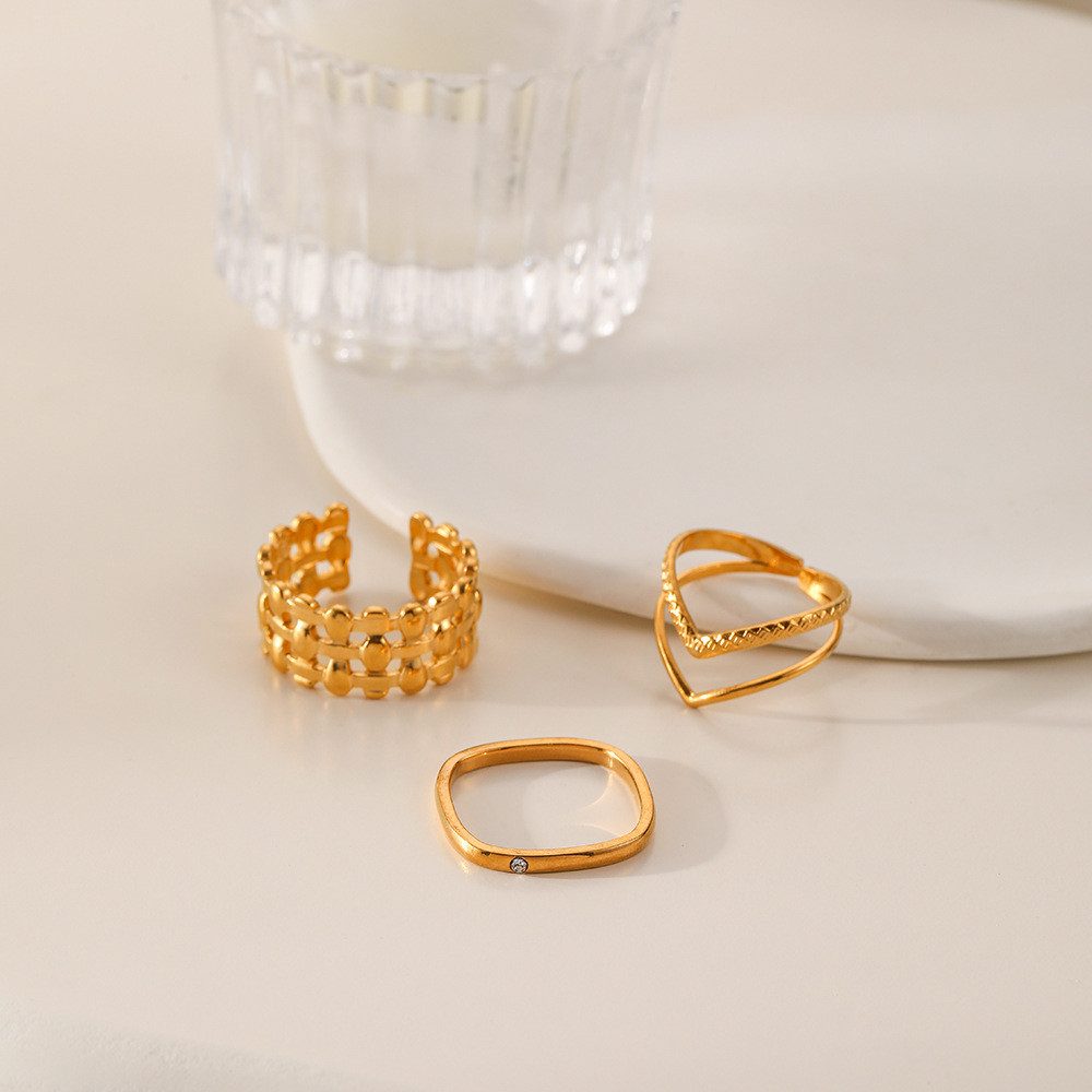 RWEUOQ Fingerring 3St Stilvoller Ring Damen günstig online kaufen
