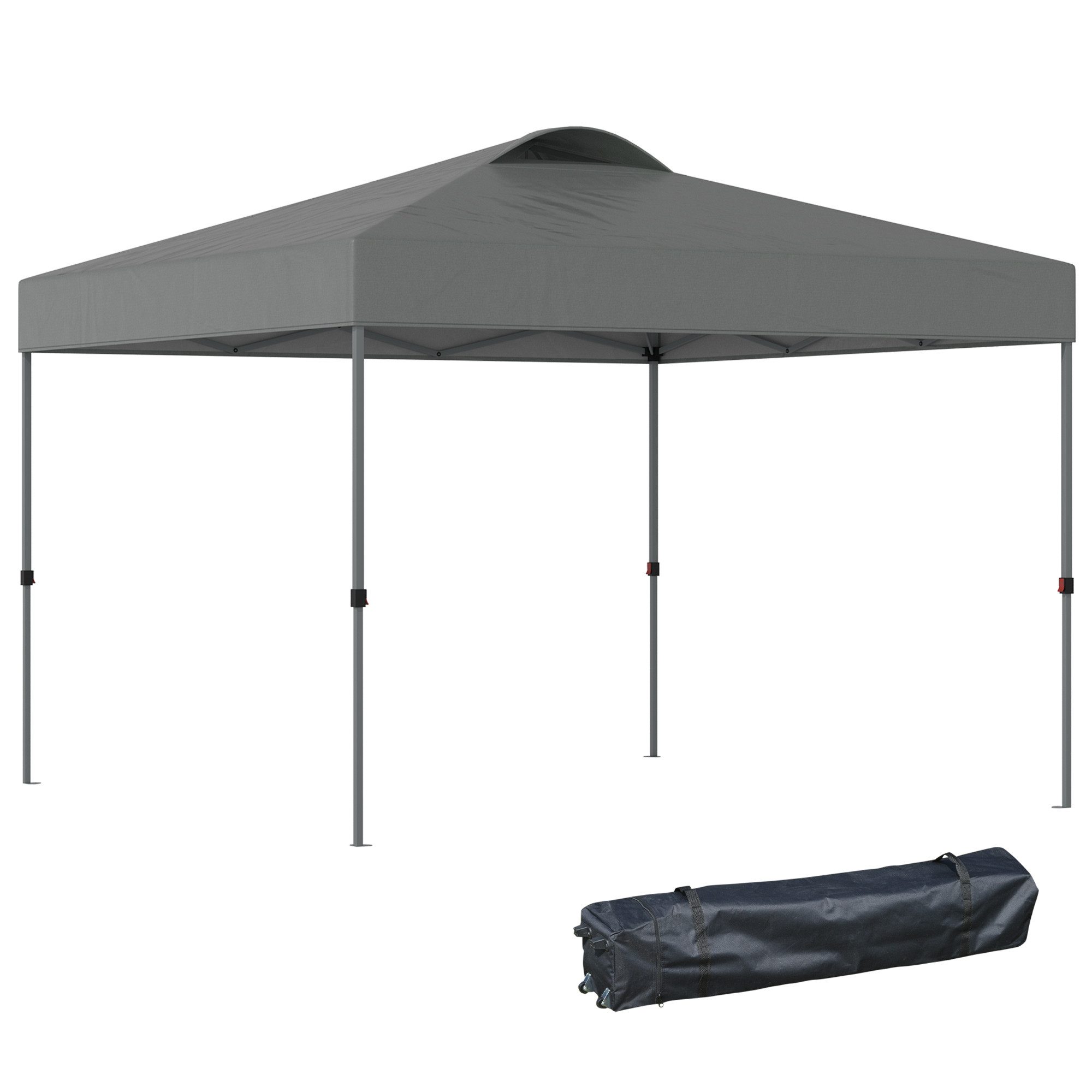Outsunny Faltpavillon 3x3m, wasserabweisend stabil winterfest, günstig online kaufen