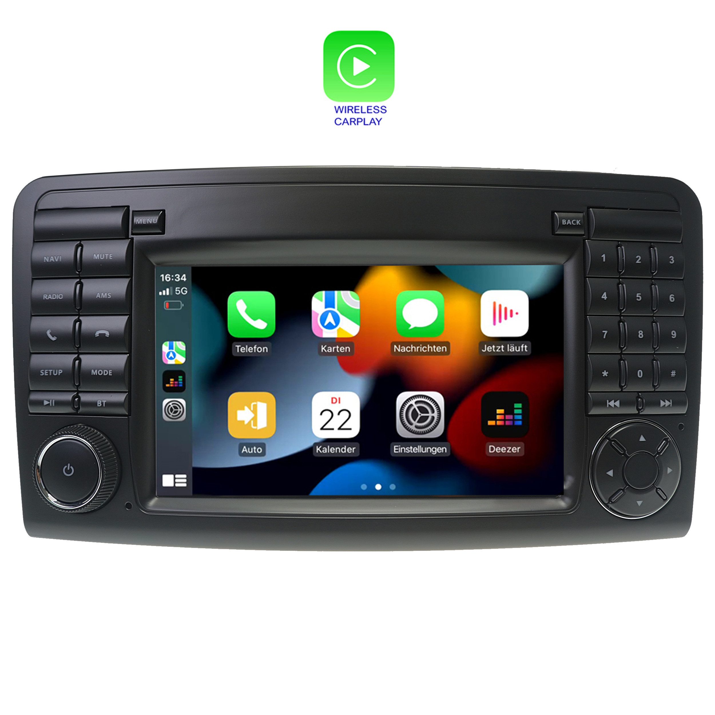 TAFFIO Für Mercedes W164 ML X164 GL 7" Touch Android Autoradio GPS CarPlay Einbau-Navigationsgerät
