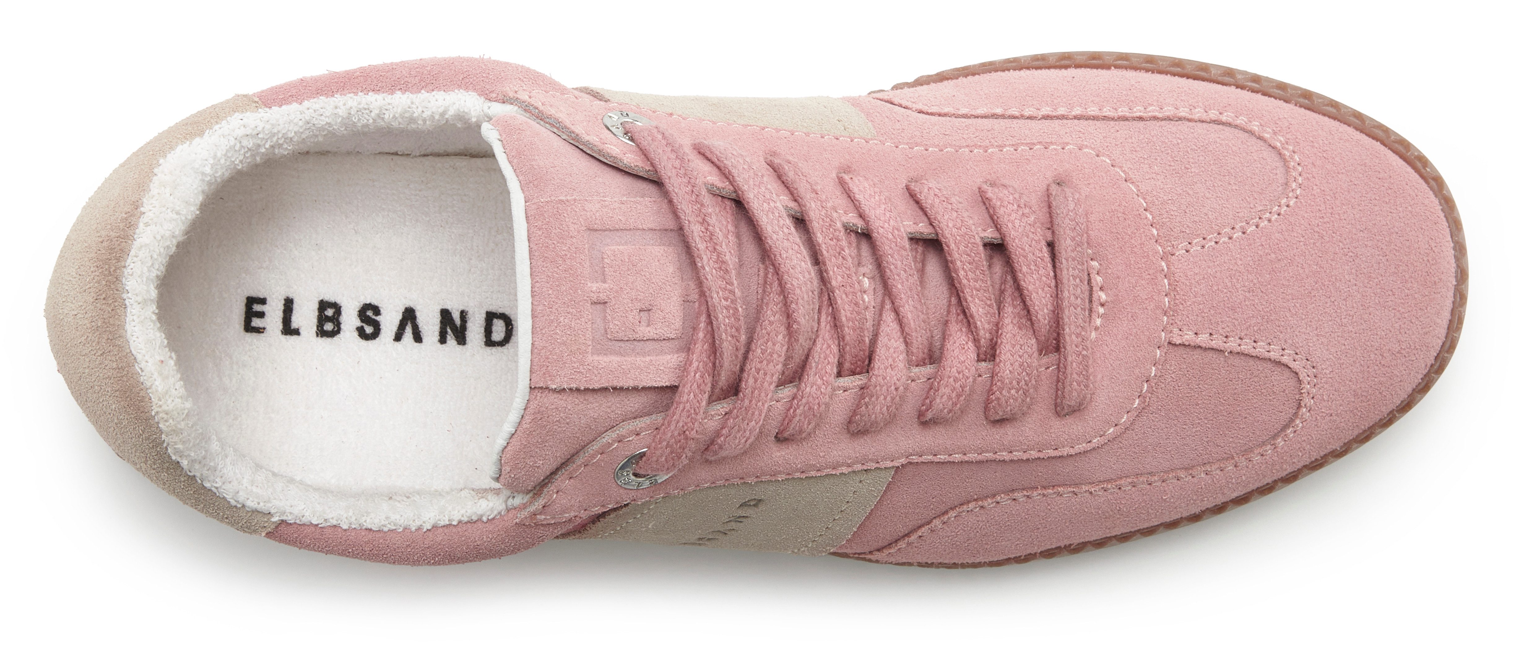 Elbsand Freizeitschuh, Schnürschuh, Turnschuh, Retro Sneaker, Lederschuh Sneaker Ledersneaker, Schnürhalbschuh aus Leder im modernen Retro Look Unisex
