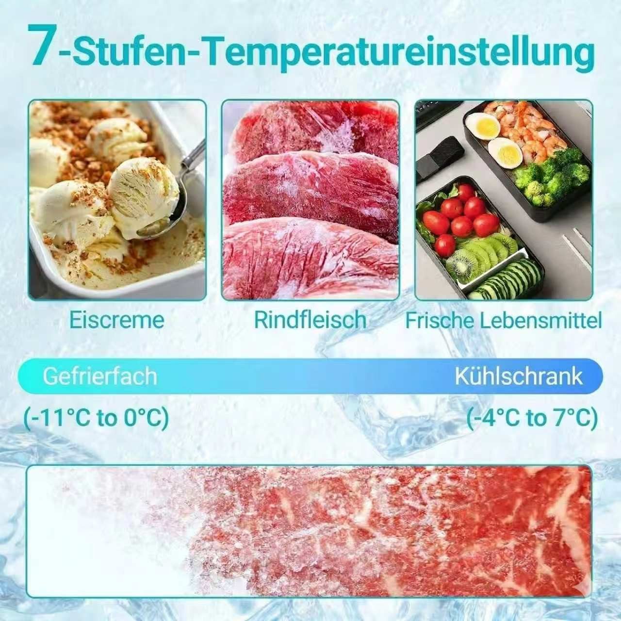 DollarDash Kühlschrank 90,8L, 7-stufig einstellbarer Thermostat,geräuscharm, energiesparend BC-90, 79.8 cm hoch, 45 cm breit, Kompakter Mini-Kühlschrank mit Gefrierfach