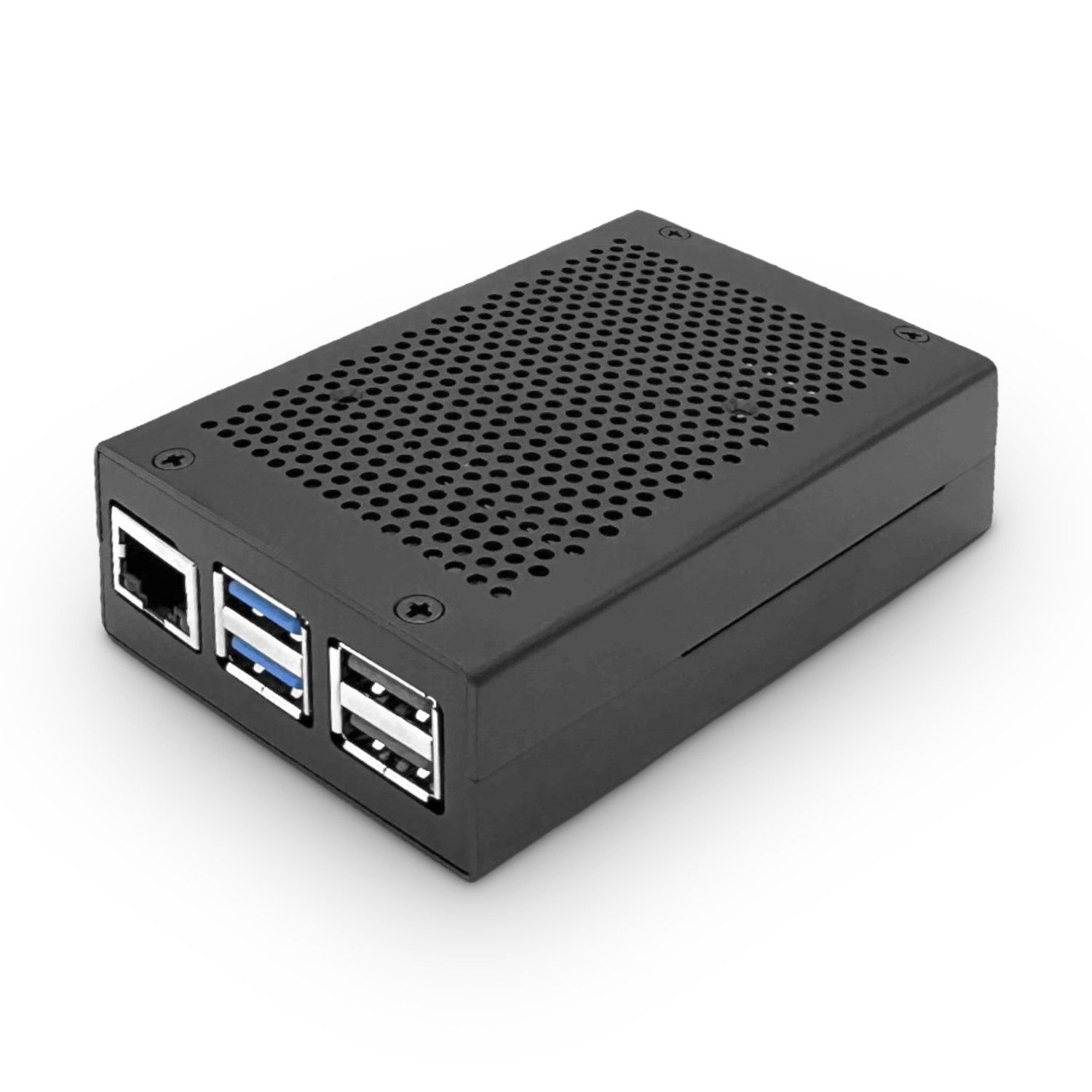 PC-Gehäuse Aluminium Gehäuse für Raspberry Pi 5, schwarz
